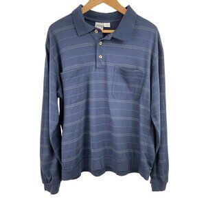Haband Men's Size XL Polo Shirt w/ Banded Hem Waist Band Golf Pockets Buttons